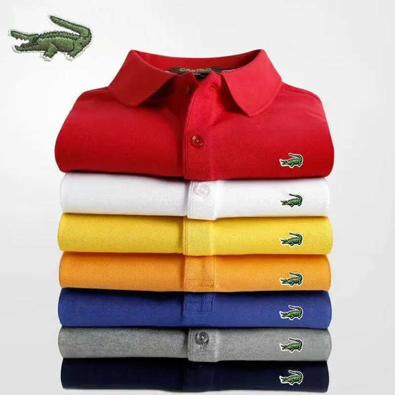 CARTELO 40% bawełna haftowana gorąca sprzedaży męska koszulka Polo wiosna lato nowy inteligentny dorywczo oddychająca klapa koszulka Polo dla człowieka