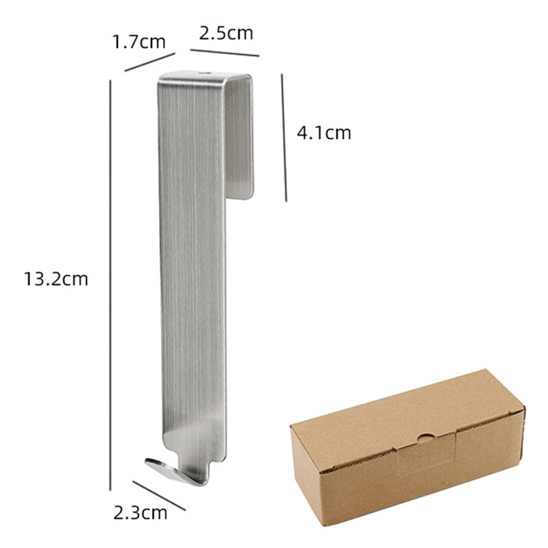 Porta doccia per bagno gancio posteriore in acciaio inossidabile sopra porta in vetro portasciugamani per doccia ganci per porta accappatoio da bagno a forma di S
