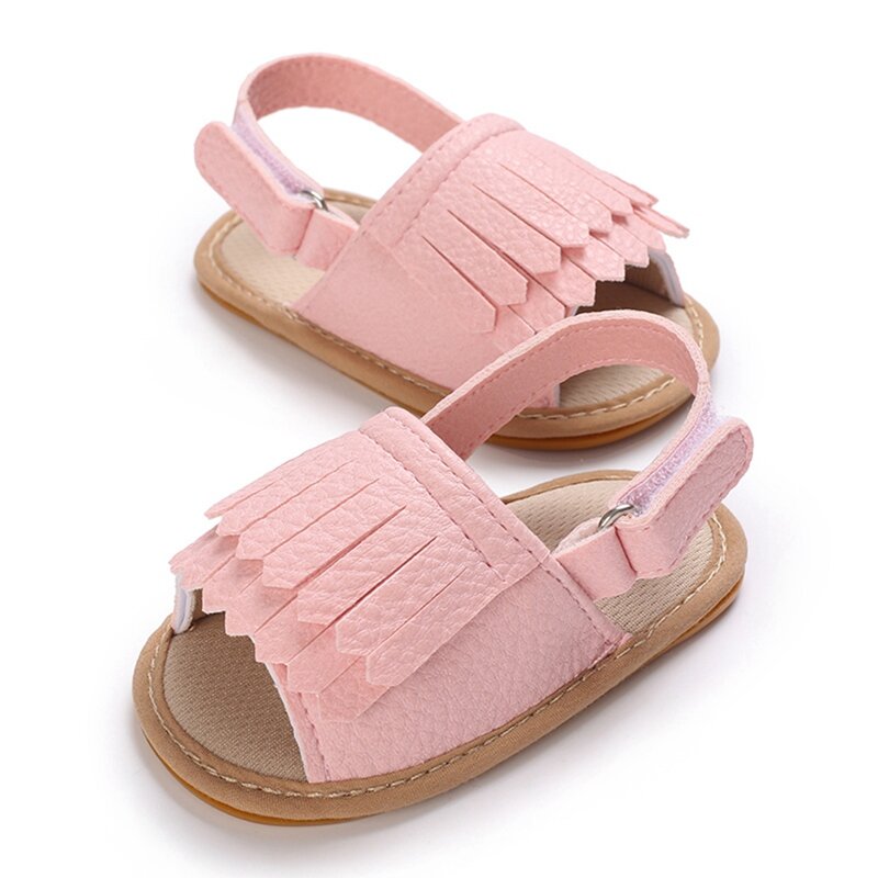 Baby Girls Sandals Toddler Girl Shoes For Summer Baby Girls Toddler Outdoor Wedding Dress Sandals Soft Breathable Crib Shoes