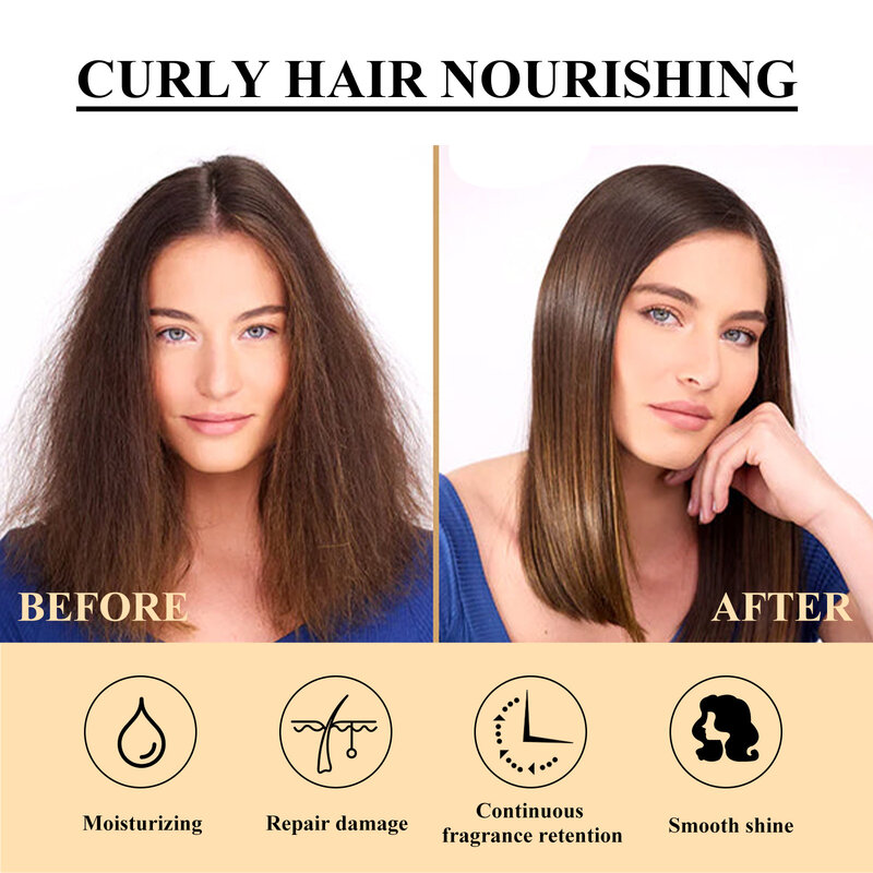 Minyak perawatan rambut Esensial, minyak Perawatan Rambut rontok meningkatkan mengeriting memperbaiki ujung, kerusakan kering dan menutrisi
