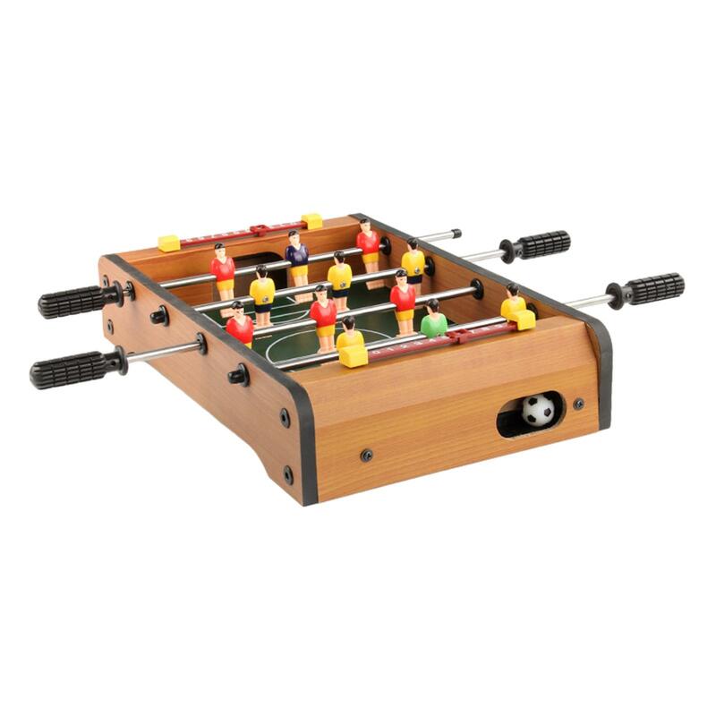 Mini Table Top Portable Foosball Game, lazer mão futebol para família