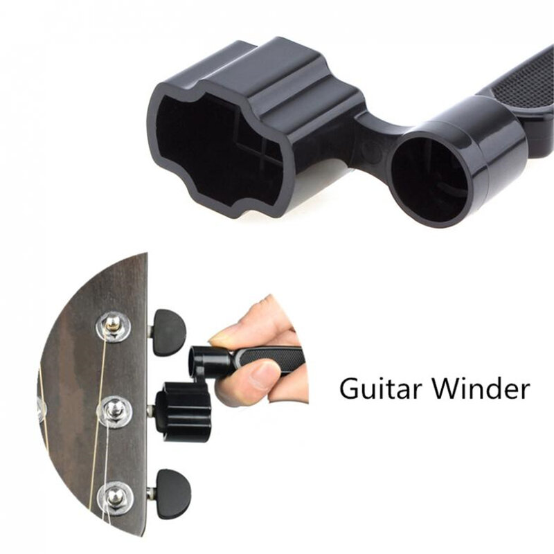 1Pc 3 In 1 Gitaar String Wisselaar Multifunctionele Gitaar Winder String Cutter Pin Puller Voor Gitaren Banjo Mandolines Accessoires