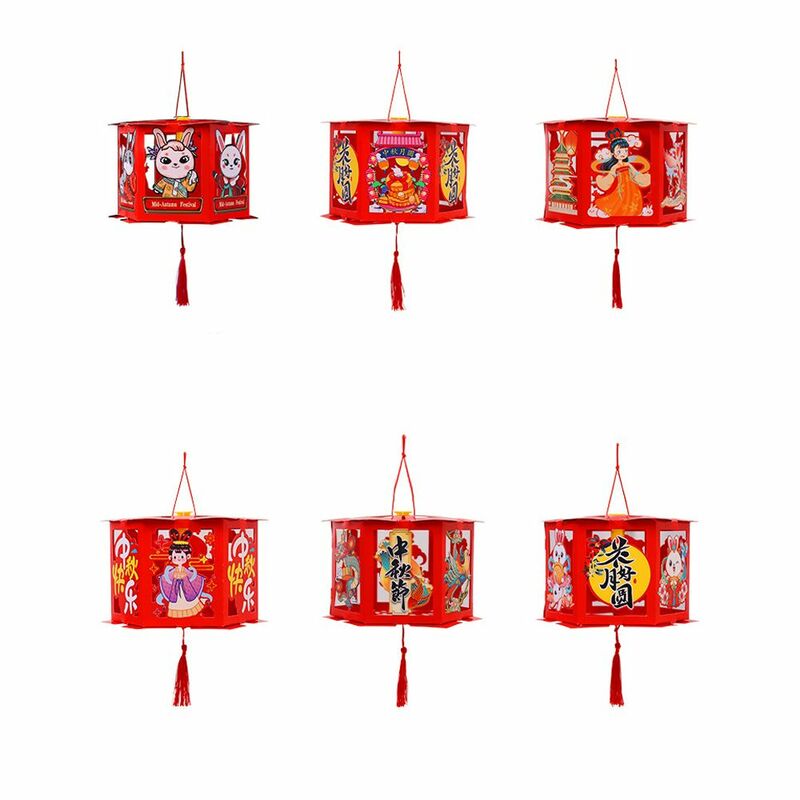 Colgante antiguo hecho a mano, artesanal, Festival de mediados de otoño, proyección de iluminación de vacaciones, linterna de estilo chino