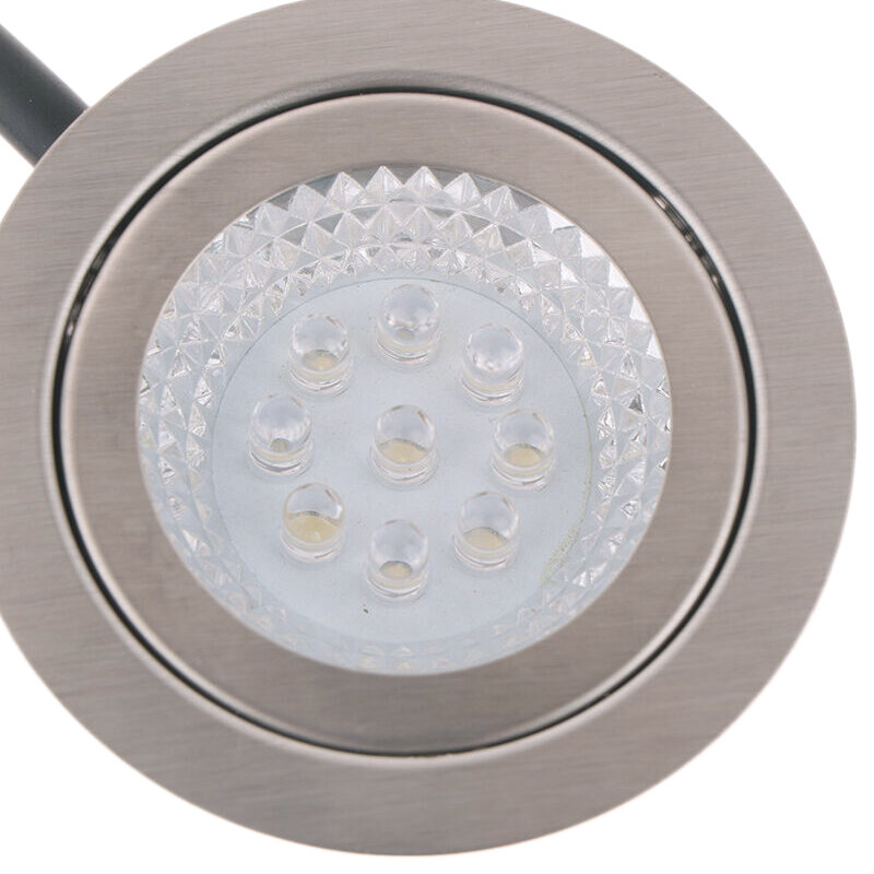 Lampu LED, 68mm jarak kap lampu LED 12V DC 1.5W kompor dapur lampu lemari kabinet lampu hemat energi