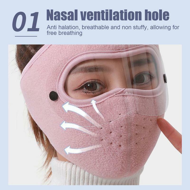 Cycling Face Eye Cover Windproof And Breathable Cycling Face Cover Plush Masque Face Cover For Women Men For Mountaineering