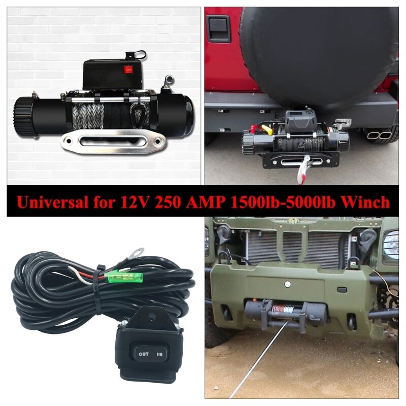 Sakelar Mini 12V Jalur Kontrol Setang Sakelar Jempol Winch ATV Kontrol Setang Aksesori ATV