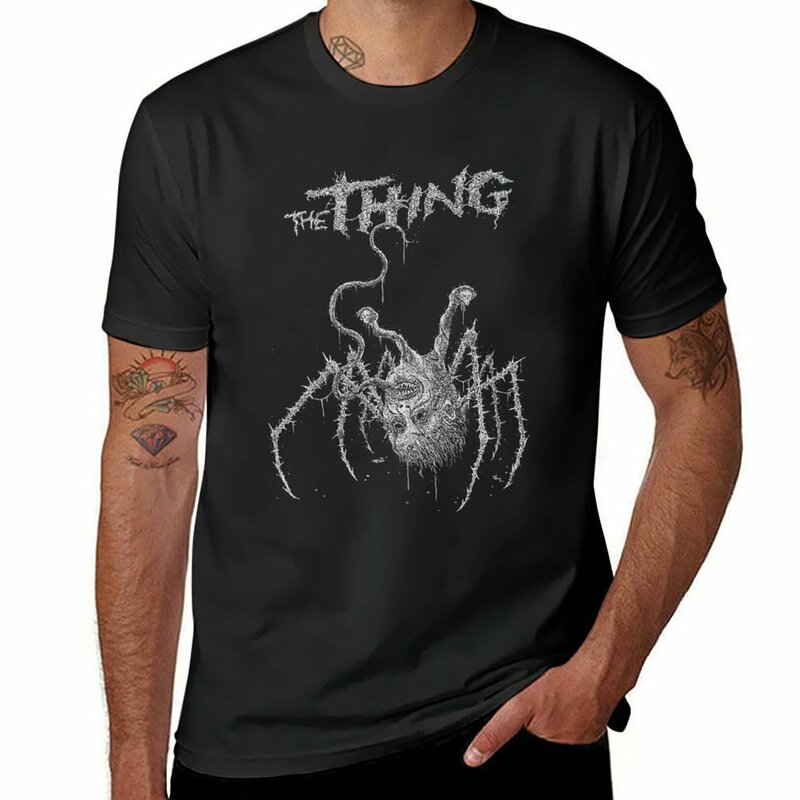 Camiseta The Cult Horror Design, roupa de homem, top verão, blusa