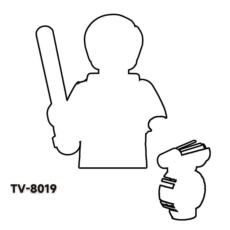 TV6103 figurki klocki klocki zabawki prezent na boże narodzenie TV8017 TV8018 TV8019 TV8020 TV8021 TV8022