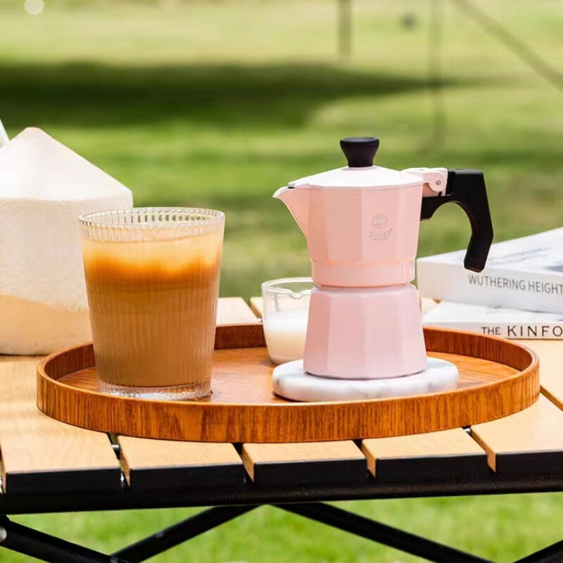 Moka Pot utensili da caffè fatti a mano a valvola singola Home Outdoor caffettiera Espresso italiana