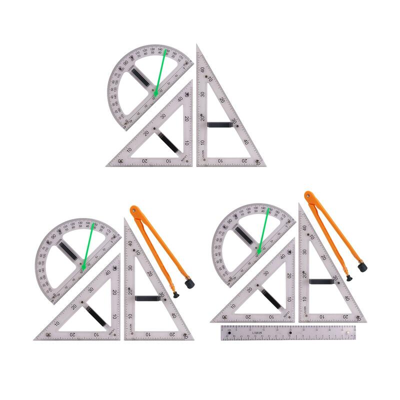 Duża linijka do matematyki geometrii zestaw narzędzi do geometrii narzędzie do nauczania narzędzie do rysowania dla nauczycieli białej tablicy inżynieria w klasie