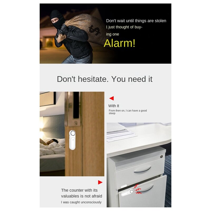 1Set Smart Door Window Sensor Smart Home rilevatori di porte allarmi antifurto per porte e finestre allarme aperto per porte