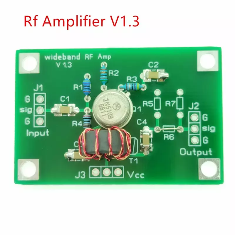 Amplificador universal do RF da banda lateral, estável, 2MHz-35MH, 12V, 30mA