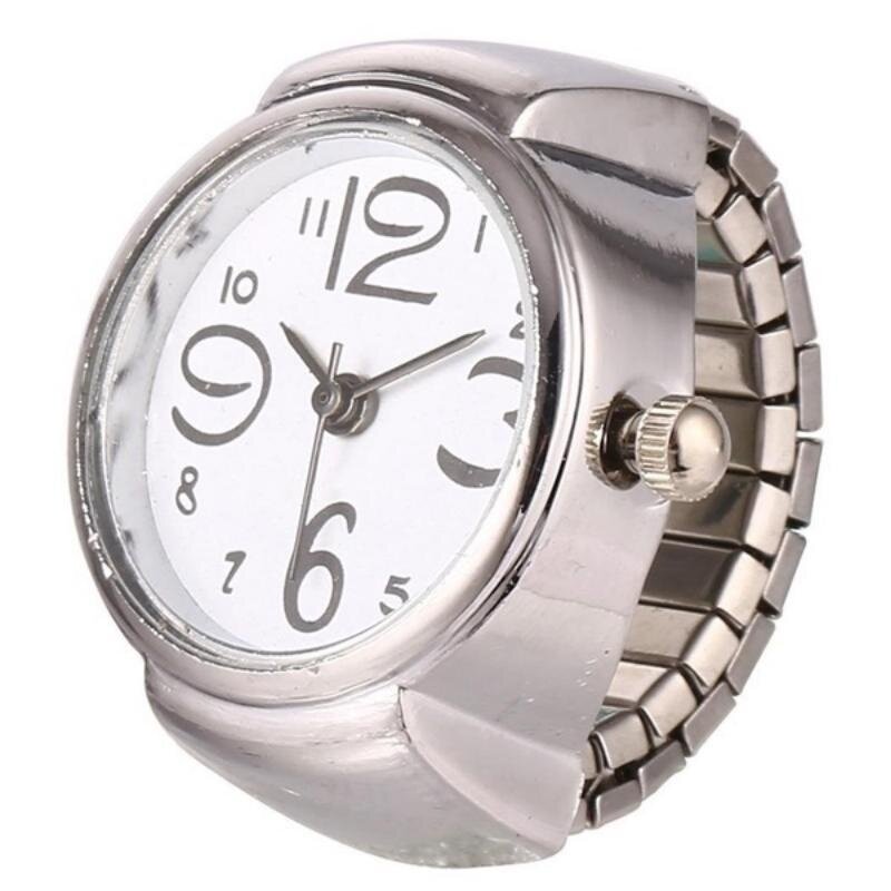 Jam tangan pasangan wanita, jam tangan lingkaran elastis Quartz modis untuk pasangan