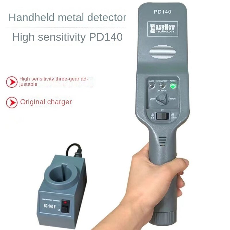 Detektor logam genggam, detektor keamanan ponsel stasiun pabrik detektor logam pemindai batang