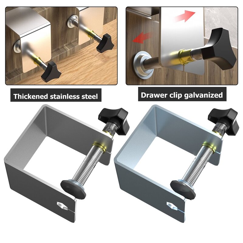 1pc Woodworking Adjustable  Drawer Front Installation Clamps Cabinet Tools For Hand Tool Accessories