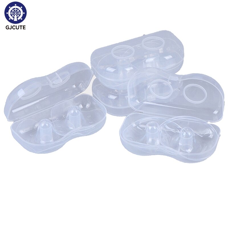 Protège-tétines en silicone pour l'alimentation des mères, couvre-tétine pour bébé, housse de protection, 2 pièces
