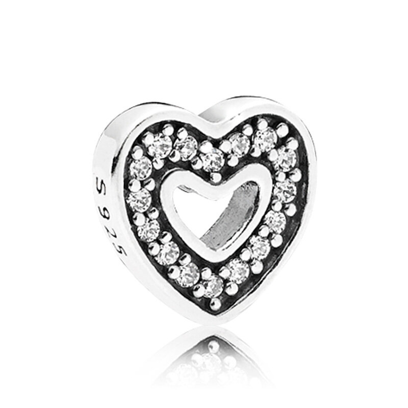DIY Charms Daisy Flower Star Heart Locket Floating 925 Sterling Silver Bead Fit Fashion Bracelet Jewelry