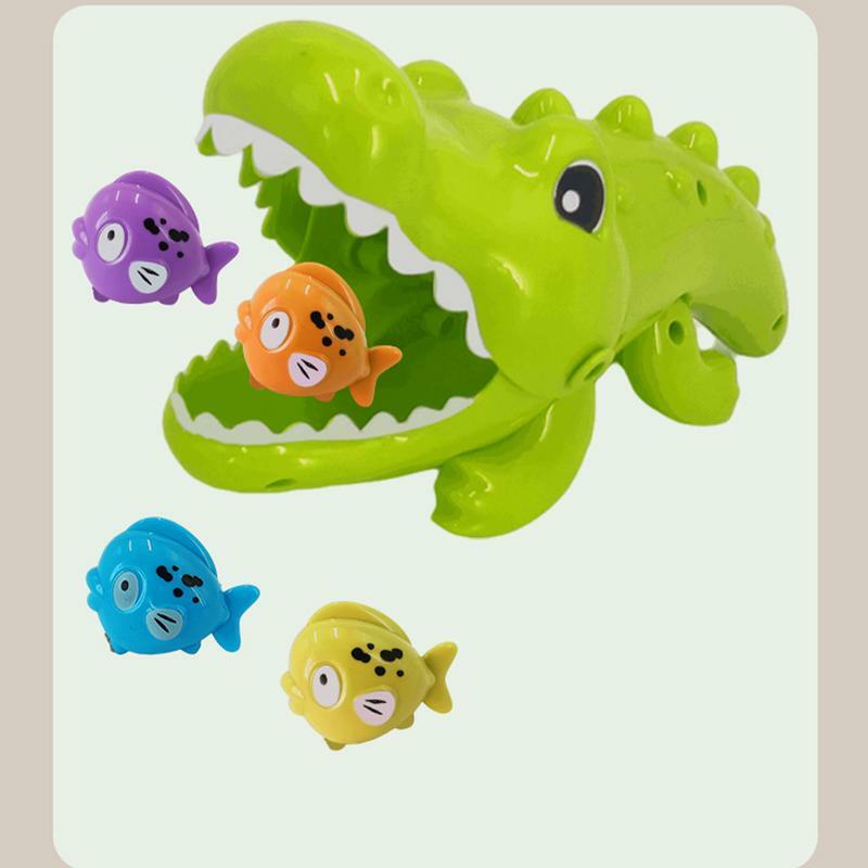 Jouet de bain crocodile réutilisable pour enfants, jeu de pêche pour tout-petits, jouets de baignoire pour filles, cadeau d'anniversaire