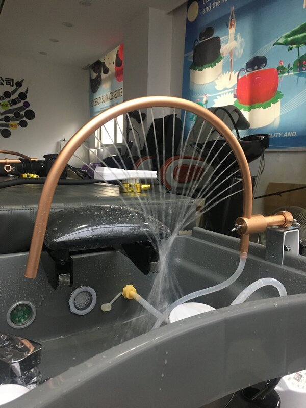 Kepala sampo Spa Basin Kit sirkulasi air sampo Flushing kursi tempat tidur Salon bergerak pemijat kepala sirkulasi air Spa
