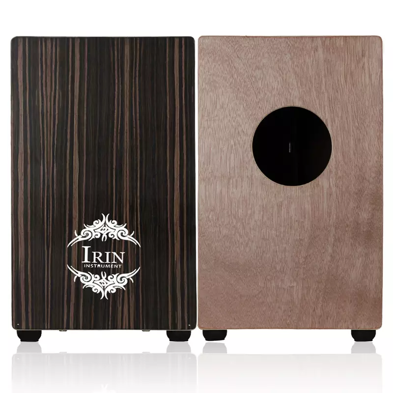 IRIN-tambor de Cajon portátil compacto de madera, caja de viaje, tambor de mano con bolsa, instrumento de música de percusión de rendimiento