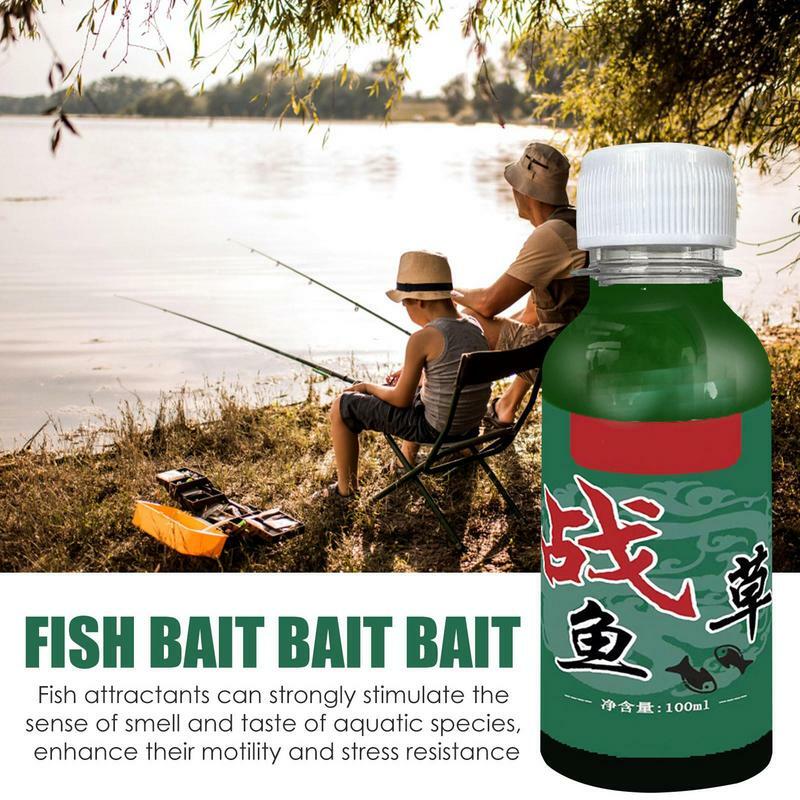 Fish Attractant Liquid 100ml Natural Liquid Bait with Bait Scent Carp Bait Fishing Liquid Effective Fishing Bait for All Seasons