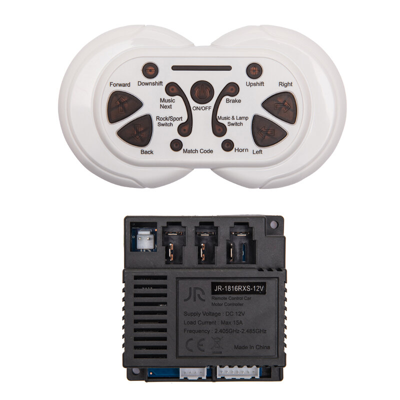 Receptor e controle remoto Bluetooth para crianças, peças de reposição de carro motorizadas, JR 1816RXS, 12V, 2.4G, JR1816RXS