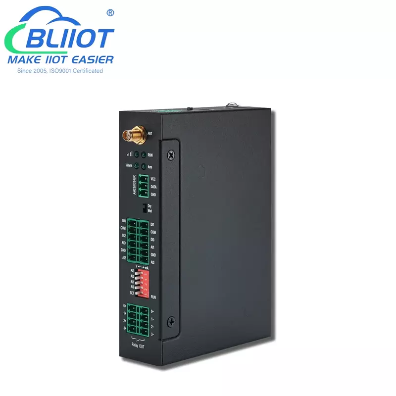 BLIIoT 4DIN+4Relay+4AIN 4G Wireless SMS Remote Control Modbus MQTT IoT Gateway Water Pump Switch Control 4G I/O Module