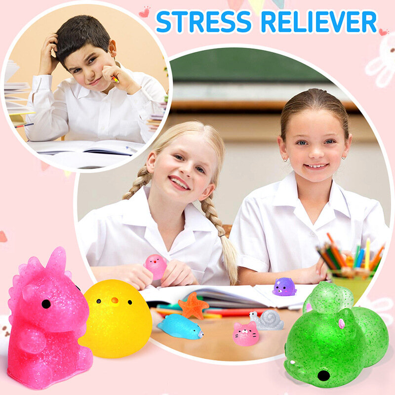Новые Мягкие игрушки Mochi Kawaii Anima, мягкие игрушки для детей, мячи для снятия стресса, сжимаемые вечерние, игрушки для снятия стресса на день рождения