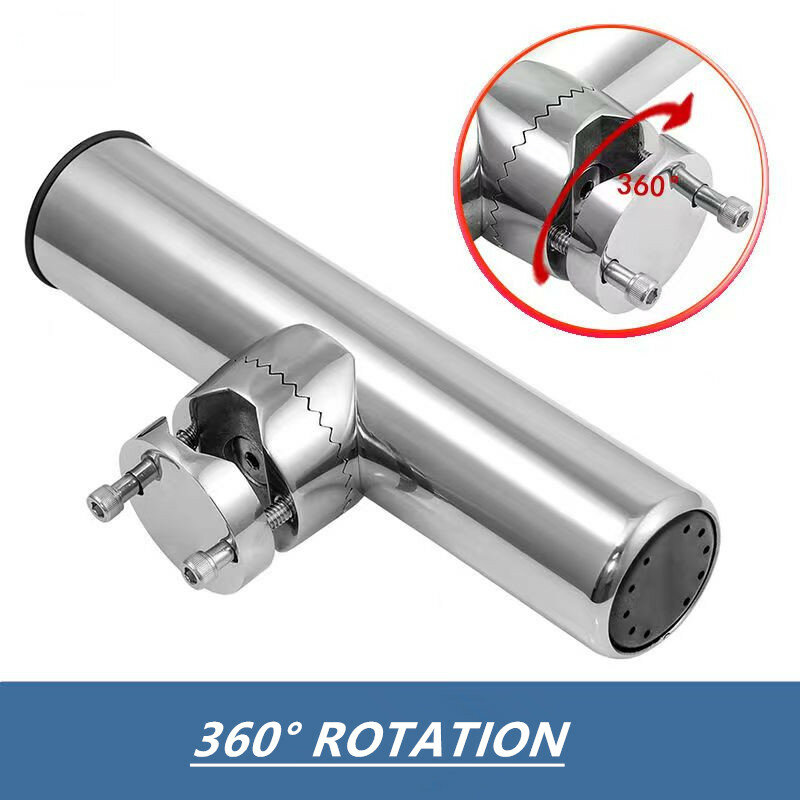 Marine Hardware 316 Stainless Steel Fishing Rod Holder Rack Support for Rail 19-25mm 25-32mm 32-50mm Boat Accessories