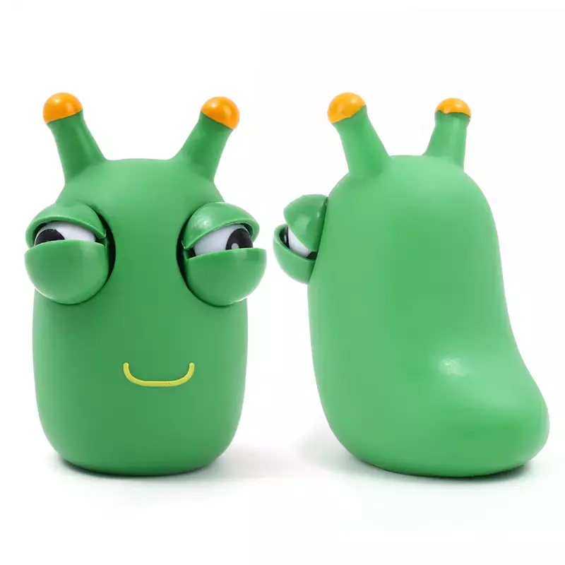 귀여운 구글 아이 크롤리 웜 버스트 눈 감압 어린이 퍼즐 핀치 음악 인터랙티브 장난감 선물 재미있는 버그 장난감, 1-3 개