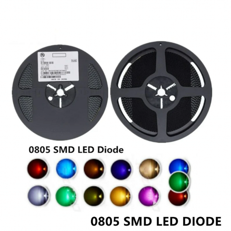 LED emisor de luz SMD, diodo rojo, amarillo, verde, blanco, azul y naranja, 0402, 0603, 0805, 1206, 3528, 5050, 5730, 2835, 3014, 4014, 100