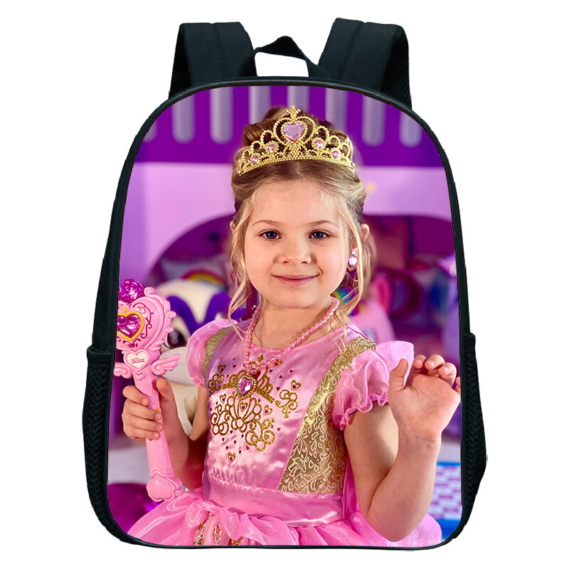 Детские розовые рюкзаки с принтом Diana Show, водонепроницаемые детские рюкзаки для дошкольниц, школьные сумки, подарки Mochila