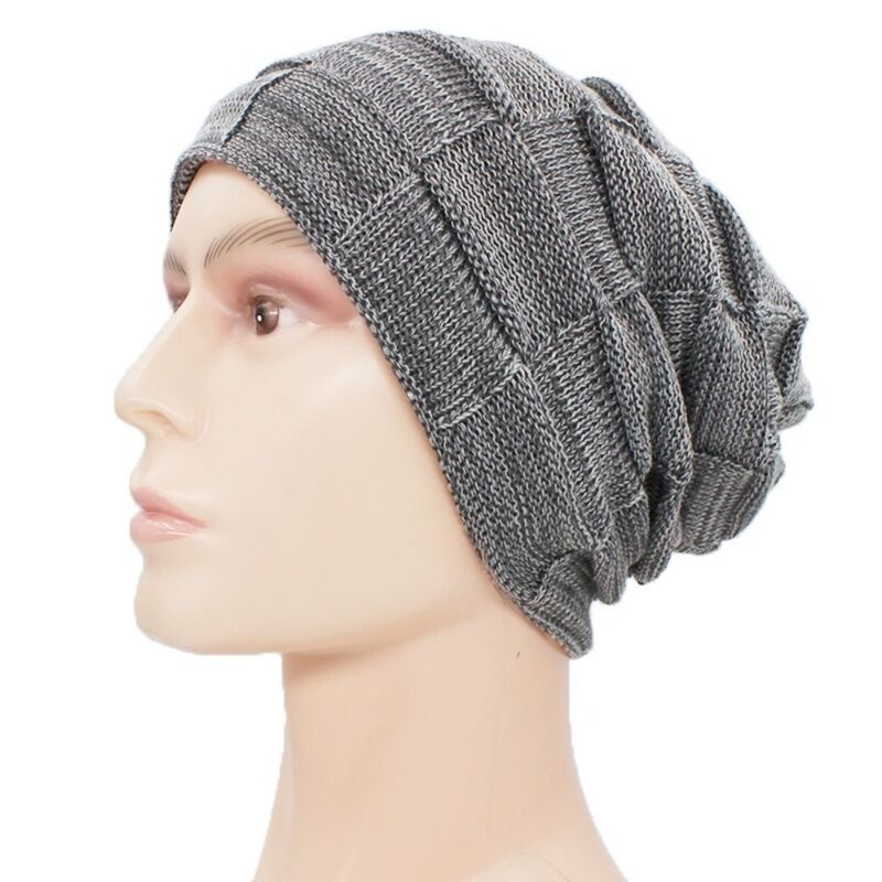 Плотная зимняя теплая шапка, модная мягкая ветрозащитная шапка, эластичные облегающие шапки большого размера для женщин