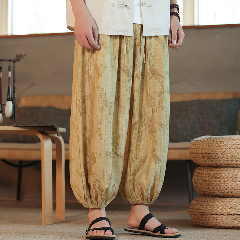 Pantalones bombachos holgados de pierna ancha para hombre, pantalón informal de chándal de gran tamaño, estilo Vintage Harajuku, ropa de calle, novedad