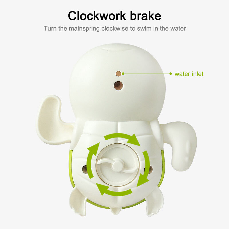 Giocattoli da bagno per bambini Montessori per bambini giocattolo per bambini tartaruga animale del fumetto giocattolo classico per l'acqua del bambino Swim Turtle Clockwork giocattoli da spiaggia per bambini