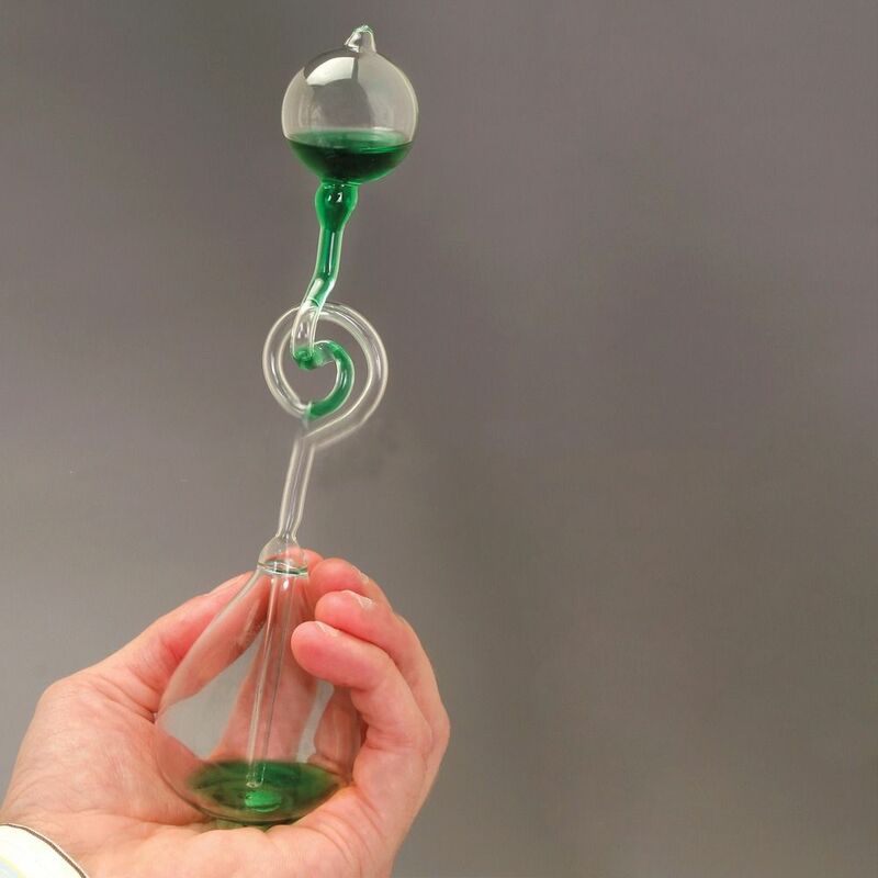 Termómetro de amor original de vidrio para niños, experimento de ciencia, Caldera de mano, medidor de Color de transferencia de energía científica