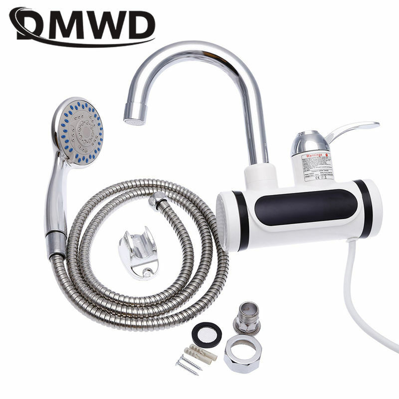 Dmwd-電気蛇口,給湯器,高温表示,LEDディスプレイ,キッチンシャワータップ,EU