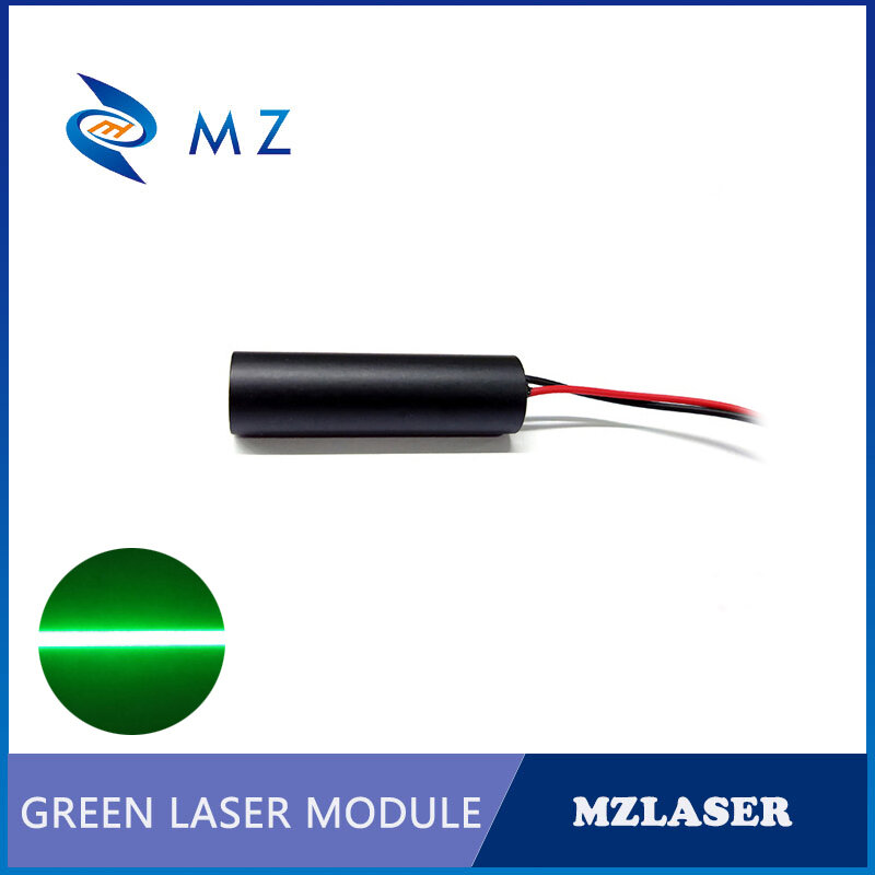 Лазер с зеленой линией, диаметр 10 мм, 110 нм, 30 мВт, угол погрешности градусов, промышленный класс, схема привода ACC, лазерный модуль