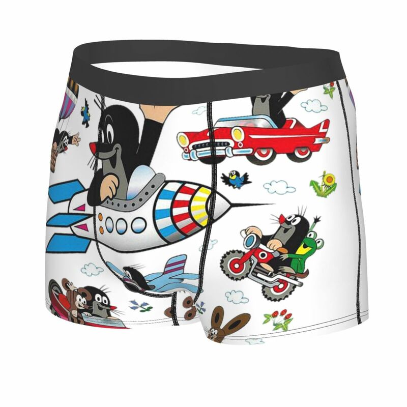 Krtek Little Maulwurf Men's Boxer Briefs, Highly Breathable Underpants,High Quality 3D Print Shorts Gift Idea