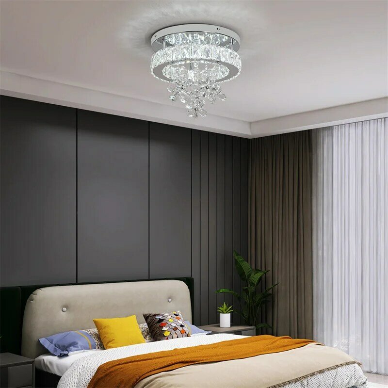 Modern Chandelier For Bedroom Dining Room Led Ceiling Light With Remote Control Hanging Lighting Fixtures Home Decoration Lustre