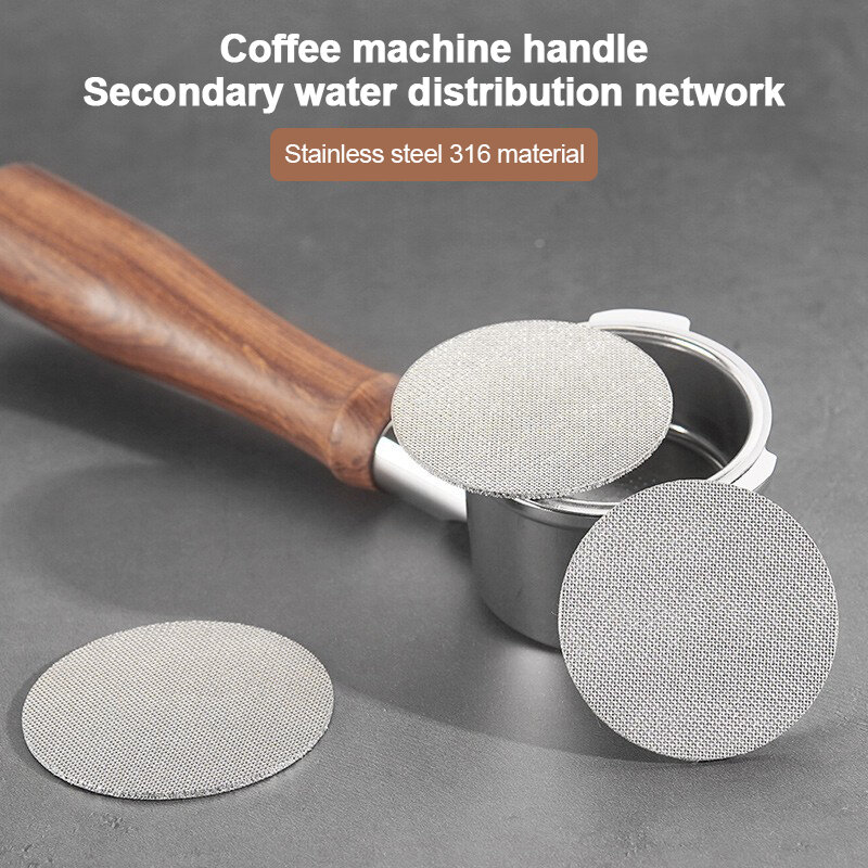 Penyaring kopi, 51/53/58mm layar jala tahan panas, jaring Portafilter Barista, pembuat kopi layar kepingan untuk mesin Espresso