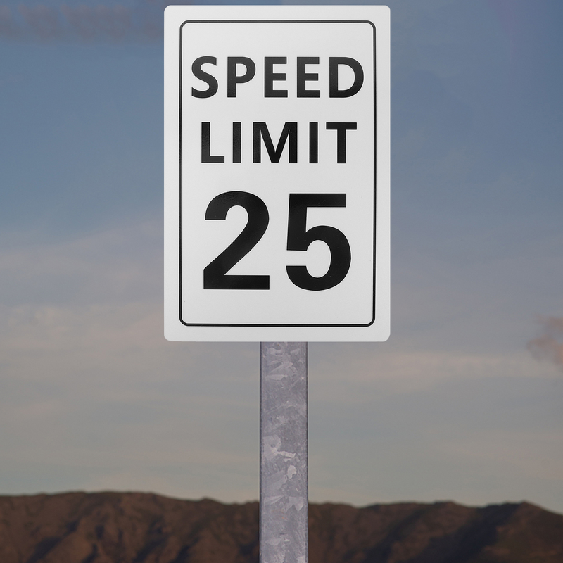 Speed Limits 25 Mph Sign Neighborhoods Warning Sign 18 X 12 Inches Reflective Road Street 25 Signs Outdoor Use