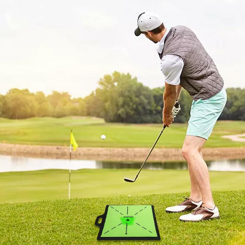 Tikar Golf, tikar latihan Golf, umpan balik, peralatan latihan Golf Pad untuk deteksi ayunan dan pemukul, mengemudi, Golf