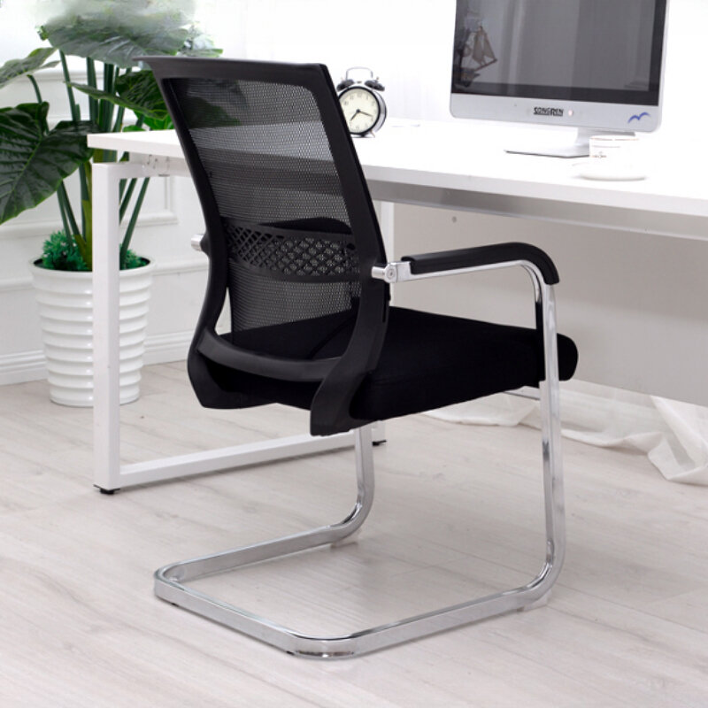 Jadalnia czarne krzesło biurowe sypialnia odporne na komputer luksusowe krzesła biurowe recepcja salony Poltrona meble biurowe OK50YY