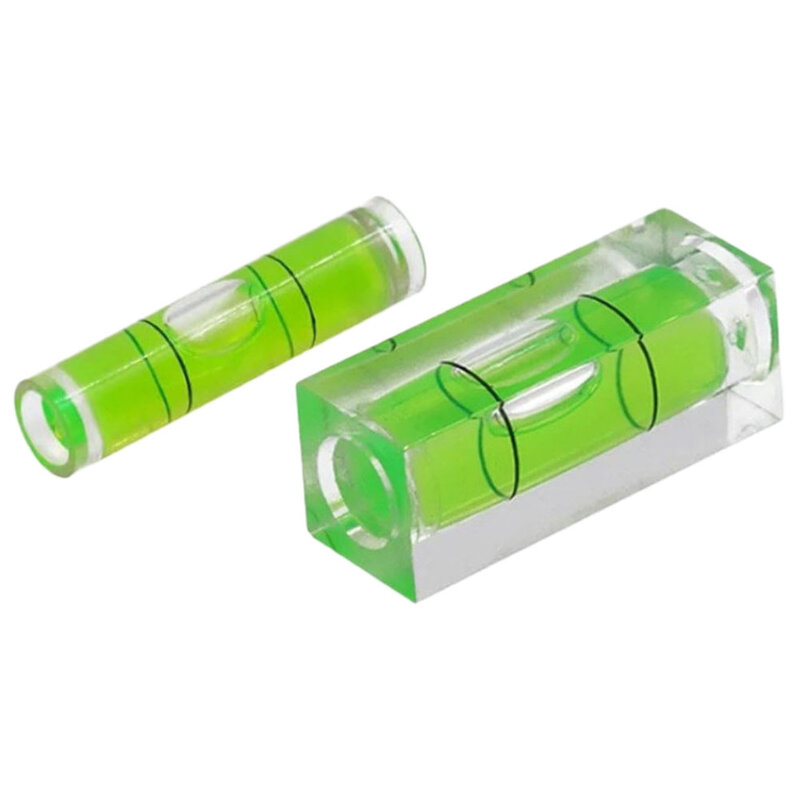 2 buah Strip mekanis Level Spirit, alat tata letak Level hijau, tipe manik-manik gelembung Horizontal presisi tinggi 40*15mm/9.5*40mm