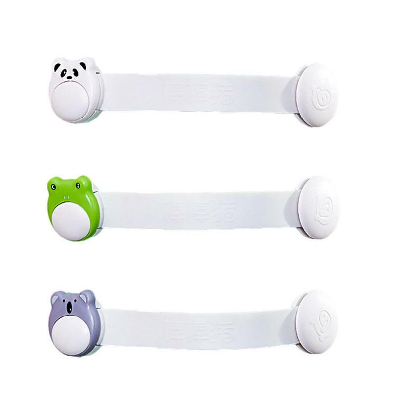 Child Safety Locks Adjustable Safety Locks 3PCS Child And Pet Proof Home Safety Supplies Self Adhesive Bathroom Kitchen Supplies