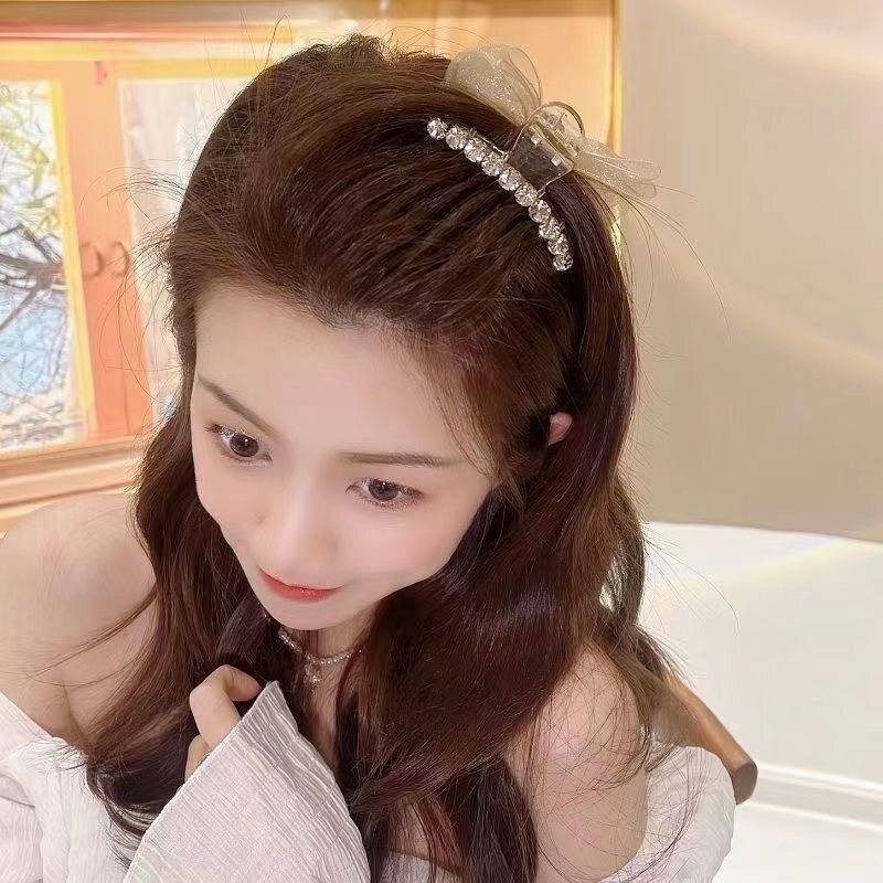 Women Girl Hair Claw Plastic Headwear Large Size Hair Clip Hairpin Crab Barrettes Styling Tool Fashion Ornament Hair Accessories