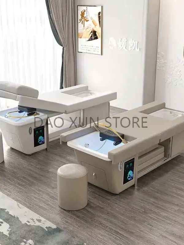 Shower Head Spa Shampo Chair Move Adjust Comfort Sink Luxury Hair Wash Bed Massage Foot Shampouineuse  Equipment MQ50SC