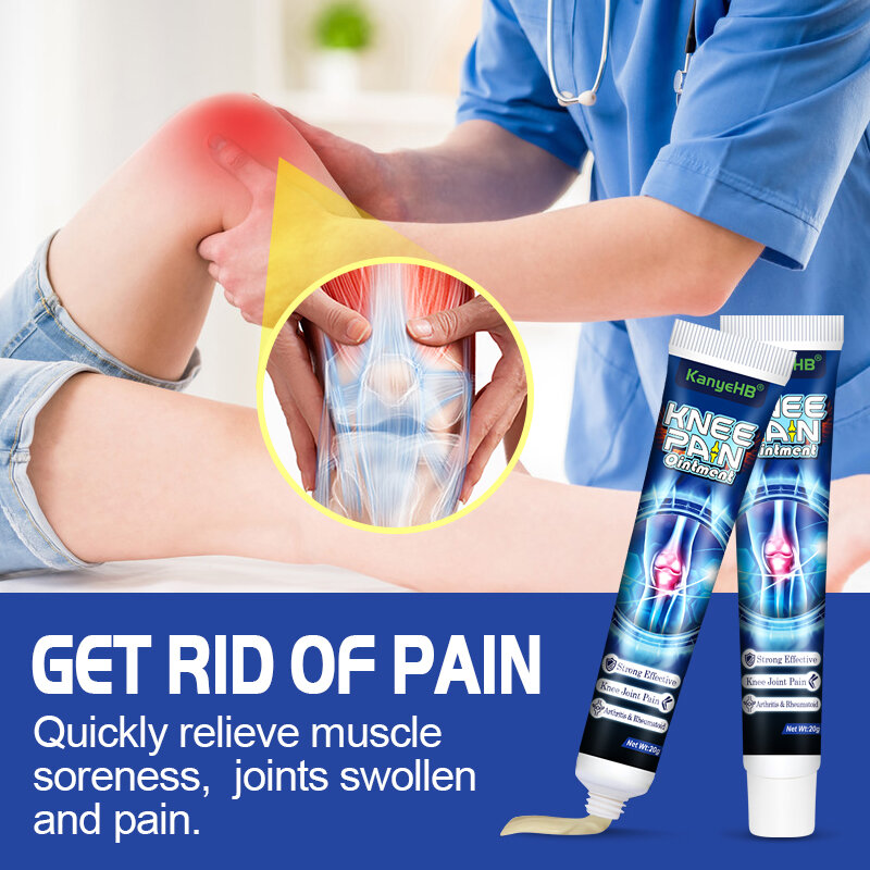 1 pçs joelheira alívio da dor tratamento pomada da artrite tensão muscular espondilose cervical pescoço ombro dor nas costas creme g011