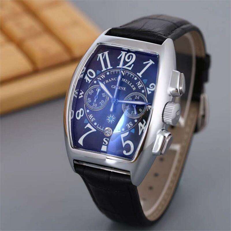 FRANCK MULLER zegarek dla mężczyzn moda zegarki kwarcowe Tonneau człowiek zegarki sportowe wodoodporne luksusowe darmowa wysyłka przedmioty dla mężczyzn